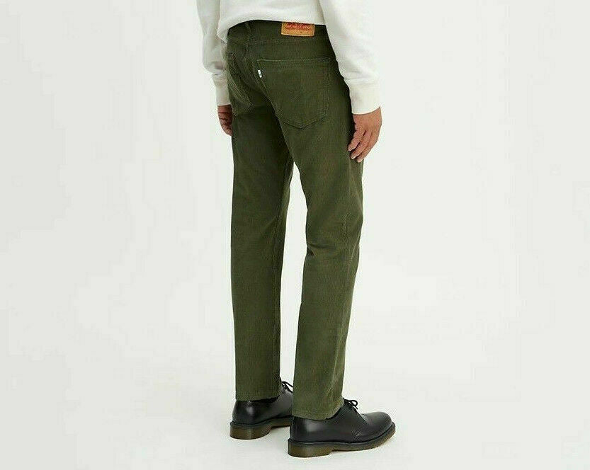 Calça Levi's 502 Taper Veludo Cotelê Masculina Verde Tamanho 36X30