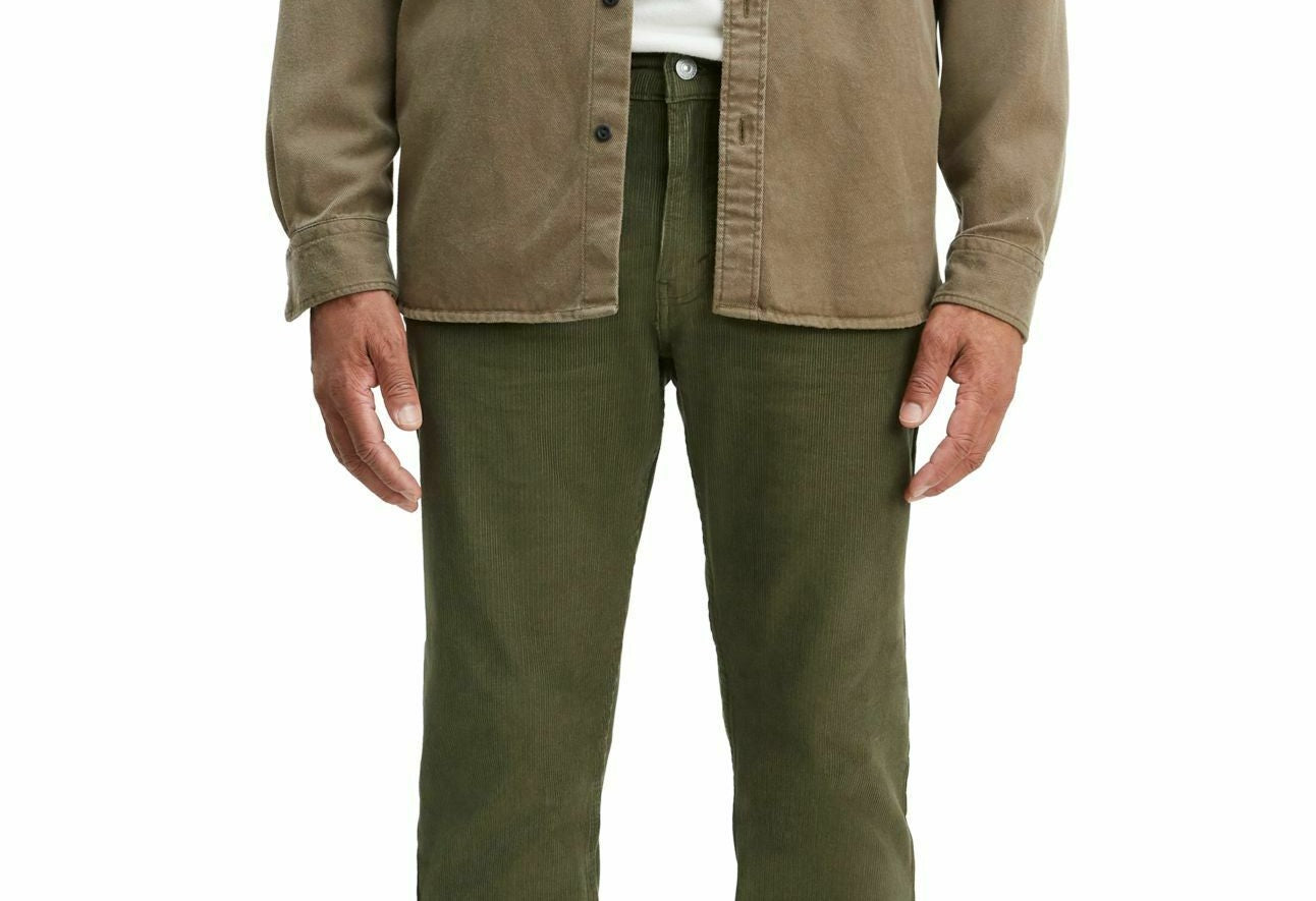 Calça Levi's Masculina 502 Taper Veludo Cotelê Verde Tamanho 36X32
