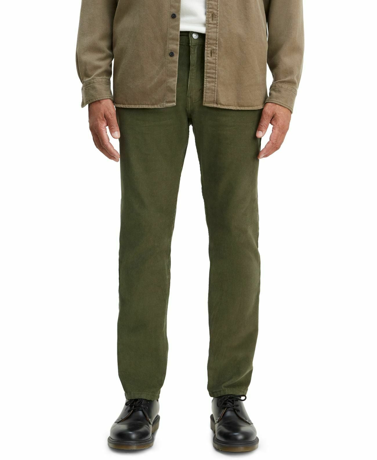 Calça Levi's 502 Taper Veludo Cotelê Masculina Verde Tamanho 38X30