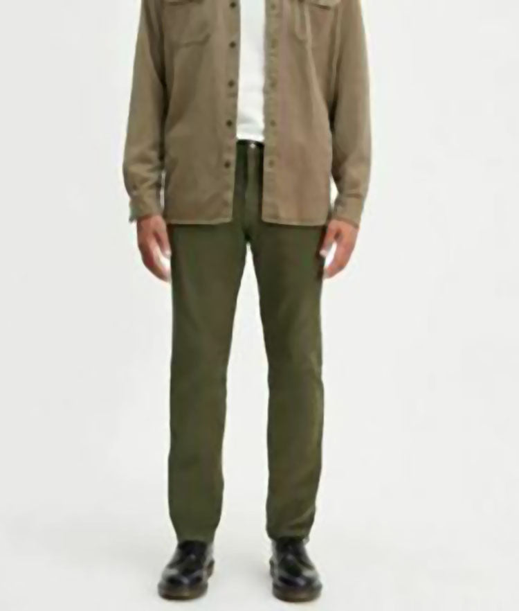 Calça Levi's 502 Taper Veludo Cotelê Masculina Verde Tamanho 38X32