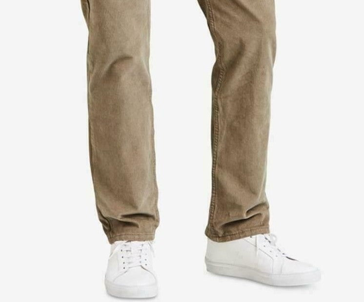 Calça Levi's 502 Taper Veludo Cotelê Masculina Marrom Tamanho 32X34