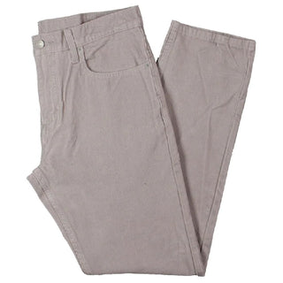 Calça Levi's 502 Taper Veludo Cotelê Masculina Cinza Tamanho 30x30