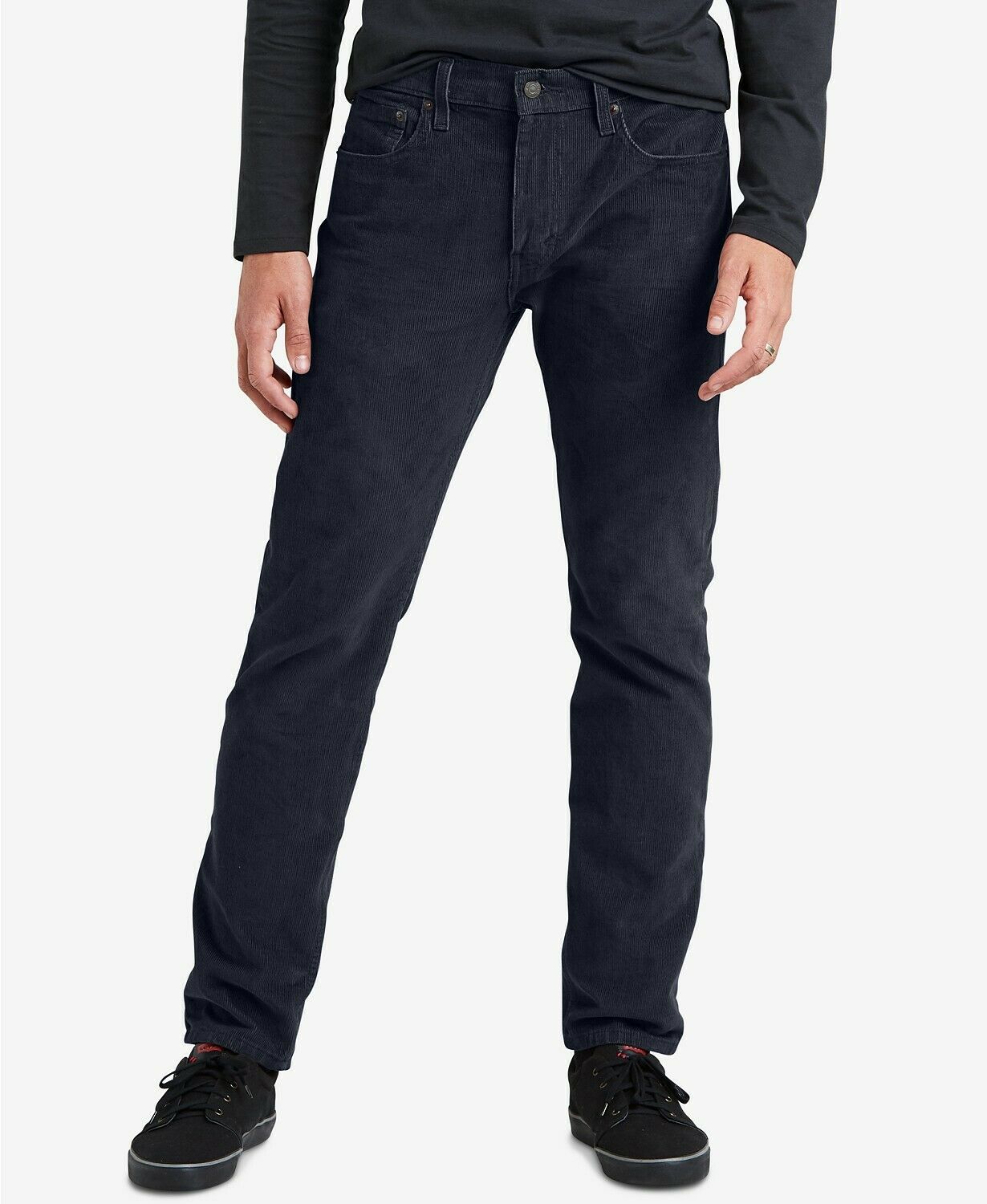 Calça Levi's Masculina 502 Taper Veludo Cotelê Azul Escuro Tamanho 30X30