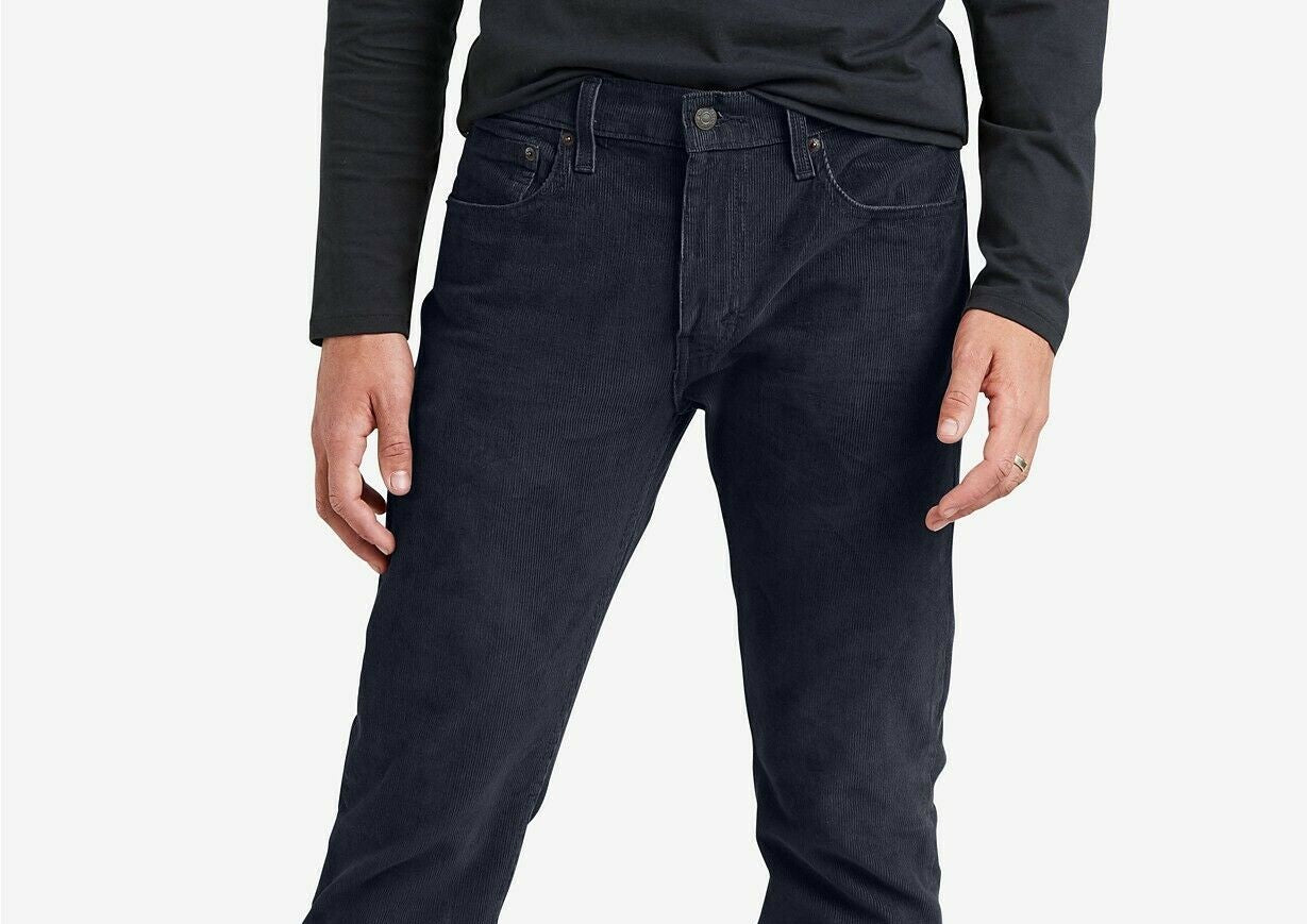Calça Levi's Masculina 502 Taper Veludo Cotelê Azul Escuro Tamanho 30X30