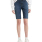 Bermuda jeans feminina Levi's azul escuro tamanho 24