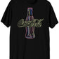 Camiseta gráfica masculina Neon Coca-Cola preta tamanho extra grande
