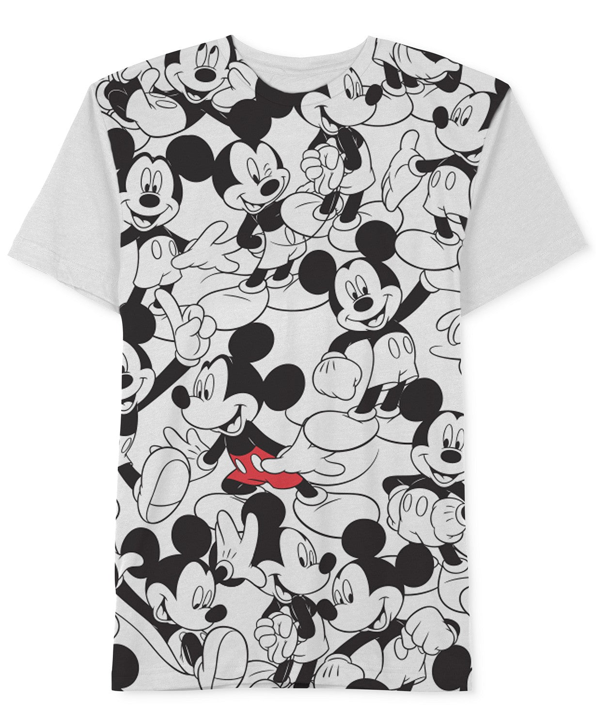 Camiseta masculina Mickey Mouse Repeating da Jem White, tamanho grande