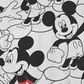 Camiseta masculina Mickey Mouse Repeating da Jem White, tamanho grande
