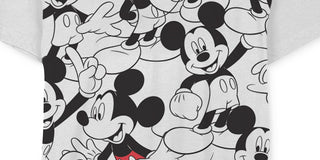 Camiseta masculina Mickey Mouse Repeating da Jem White, tamanho grande