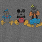 Camiseta gráfica de manga curta do grupo masculino híbrido Mickey cinza tamanho X-G