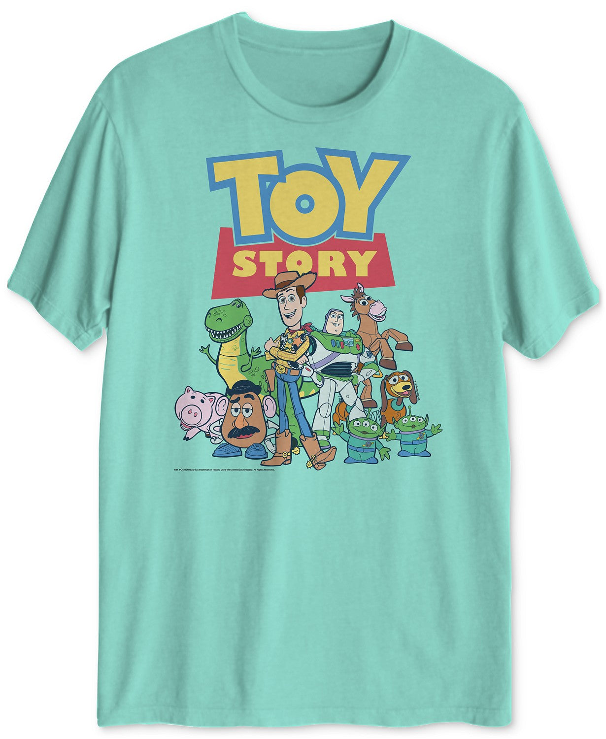 Camiseta masculina Disney Toy Story Classic Graphic Azul Tamanho Extra Grande