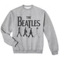 Moletom masculino híbrido com estampa dos Beatles Abbey Road, cinza, tamanho extragrande