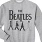 Moletom masculino híbrido com estampa dos Beatles Abbey Road, cinza, tamanho extragrande