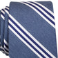 Gravata listrada Bilge masculina Nautica, tamanho azul marinho, regular