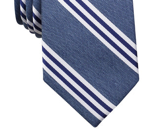 Gravata listrada Bilge masculina Nautica, tamanho azul marinho, regular