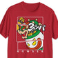 Camiseta masculina com estampa Fragmented Bowser vermelha tamanho grande