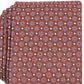 Gravata Perry Ellis Bratton Classic Neat Masculina Laranja Tamanho Regular