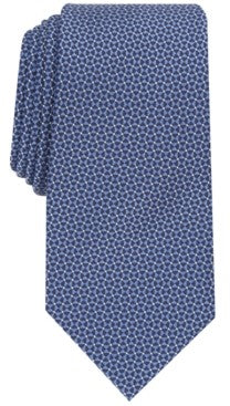 Gravata Perry Masculina Ellis Catanese Sólida Azul Tamanho Regular