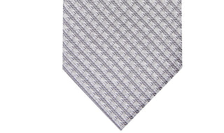 Gravata Perry Ellis Bluefield Classic Grid Masculina Cinza Tamanho Regular