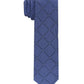 Gravata Perry Ellis Burr Classic Geo Grid Masculina Azul Marinho Tamanho Regular
