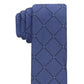 Gravata Perry Ellis Burr Classic Geo Grid Masculina Azul Marinho Tamanho Regular