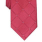 Gravata Perry Ellis Burr Classic Geo Grid Masculina Vinho Tamanho Regular