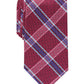 Gravata xadrez Dover masculina Perry Ellis, tamanho médio, roxa, regular