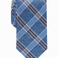 Gravata xadrez Dover masculina Perry Ellis, tamanho azul marinho, regular