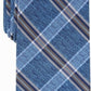 Gravata xadrez Dover masculina Perry Ellis, tamanho azul marinho, regular
