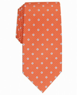 Gravata Perry Ellis Howland Neat Masculina Laranja Tamanho Regular