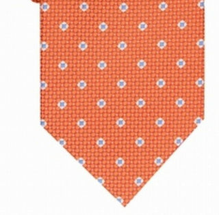 Gravata Perry Ellis Howland Neat Masculina Laranja Tamanho Regular