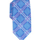 Gravata xadrez clássica Denner masculina Perry Ellis, preta, tamanho regular