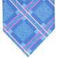 Gravata xadrez clássica Denner masculina Perry Ellis, preta, tamanho regular