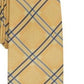 Gravata xadrez clássica Denner masculina Perry Ellis, dourada, tamanho regular