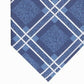 Gravata xadrez clássica Denner masculina Perry Ellis, tamanho azul marinho, regular