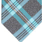 Gravata xadrez Duxbury masculina Perry Ellis preta tamanho regular