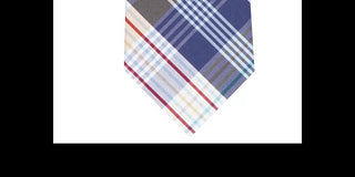 Gravata xadrez clássica Alethia masculina Perry Ellis, tamanho azul marinho, regular