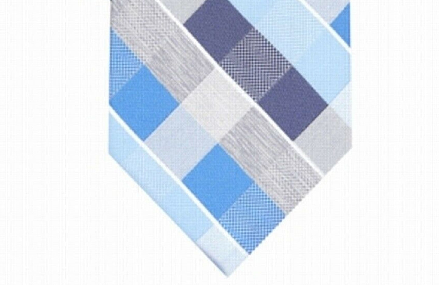 Gravata xadrez clássica Oxford masculina Perry Ellis, tamanho azul marinho, regular