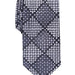 Gravata xadrez Erie masculina Perry Ellis preta tamanho regular