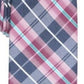 Gravata xadrez clássica Perry Ellis masculina Dever, tamanho médio, roxa, regular