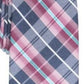 Gravata xadrez clássica Perry Ellis masculina Dever, tamanho médio, roxa, regular