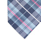 Gravata xadrez clássica masculina Perry Ellis Dever, tamanho azul marinho, regular