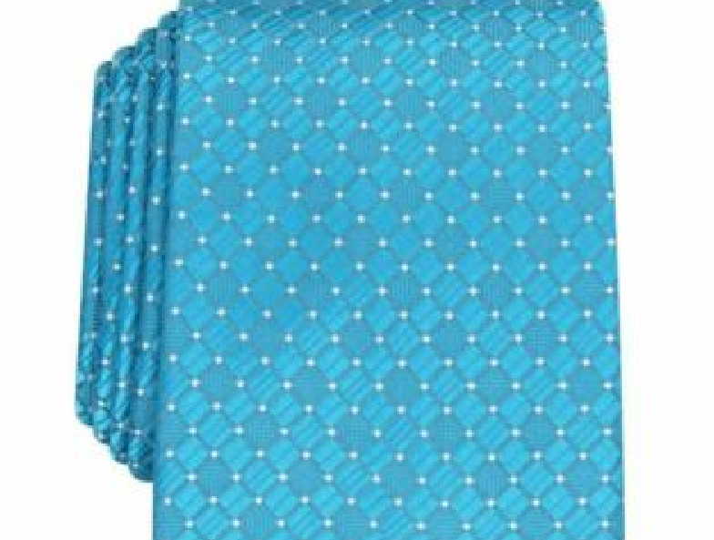 Gravata Perry Ellis Kimball Micro-Dot Masculina Azul Tamanho Regular