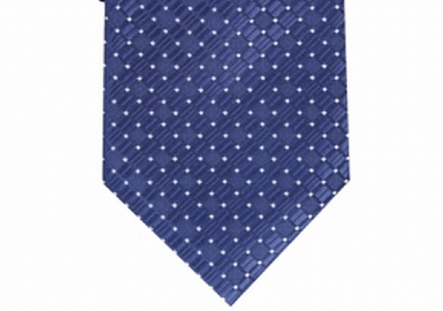 Gravata Perry Ellis Kimball Micro-Dot Masculina Azul Marinho Tamanho Regular