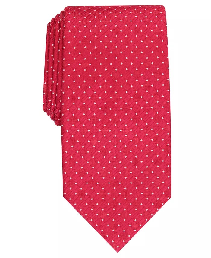 perry-ellis-mens-kimball-micro-dot-tie-red-size-regular-2