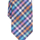 Gravata xadrez clássica Maybury masculina Perry Ellis, tamanho azul marinho, regular