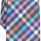 Gravata xadrez clássica Maybury masculina Perry Ellis, tamanho azul marinho, regular