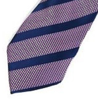 Gravata listrada Brookford masculina Perry Ellis, rosa, tamanho regular