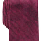 Gravata masculina Perry Ellis Savin Herringbone vermelha escura tamanho regular