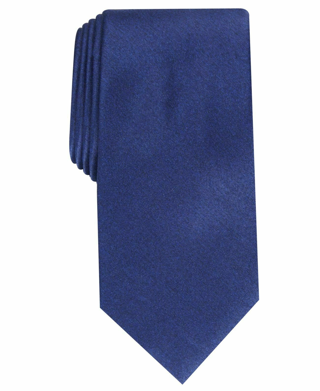 Gravata Perry Ellis Masculina Vandorn Metálica Sólida Azul Marinho Tamanho Regular